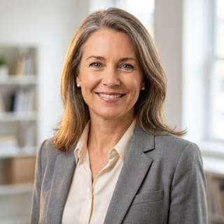 Sarah Coleman, Diretora Financeira na Luar Rendivo, fotografada em imagem de perfil